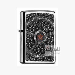 فندک زیپو مدل Skull Pentagram کد 2005043