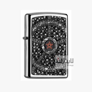 فندک زیپو مدل Skull Pentagram کد 2005043