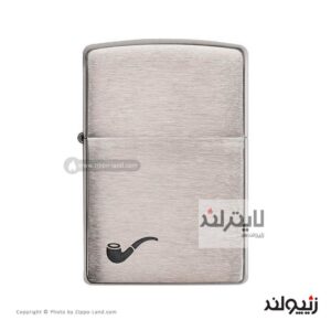 فندک زیپو مدل Pipe Brushed Chrome کد 200pl