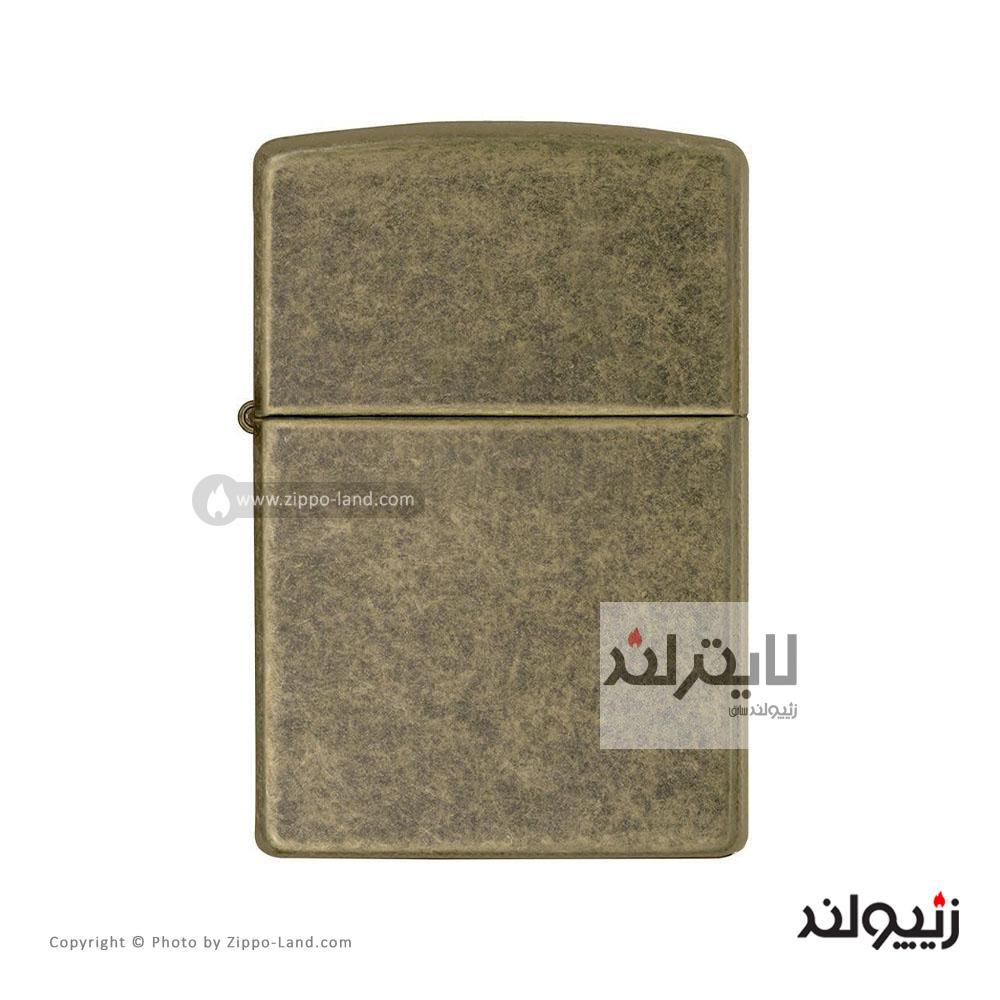 فندک زیپو مدل Antique Brass کد 201fb 1 فندک زیپو مدل Antique Brass