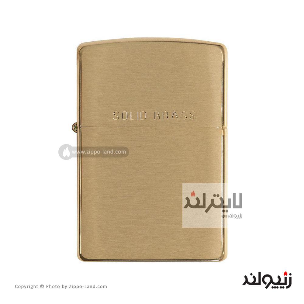 فندک زیپو مدل Brushed Brass کد 204 1 فندک زیپو مدل Brushed Brass کد 204