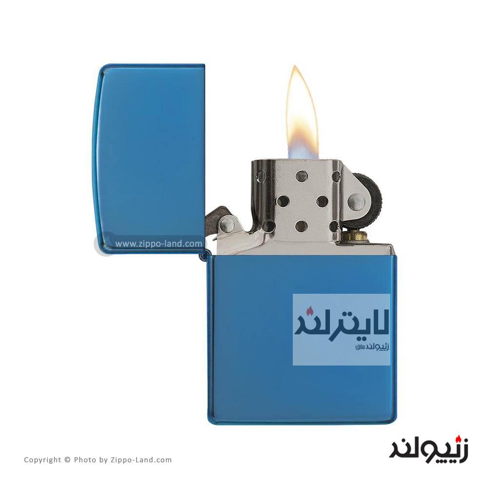 فندک زیپو مدل High Polish Blue کد 20446 2 فندک زیپو مدل High Polish Blue کد 20446 - Image 2