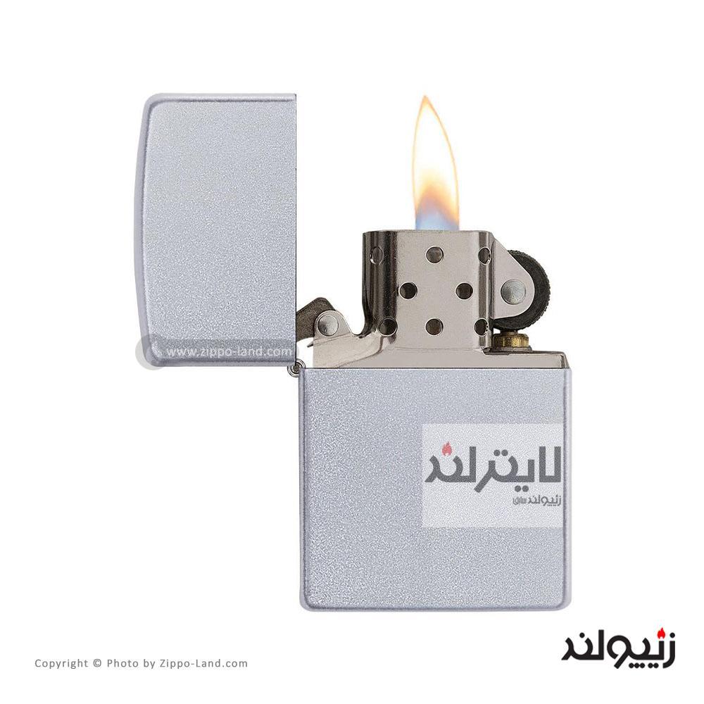 فندک زیپو مدل Satin Chrome کد 205 2 فندک زیپو مدل Satin Chrome کد 205 - Image 2