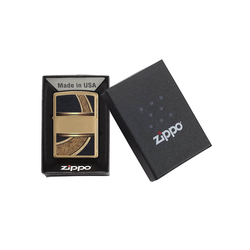 فندک زیپو مدل Gold And Black Brushed Brass کد 28673 4 فندک زیپو مدل Gold And Black Brushed Brass کد 28673 - Image 4