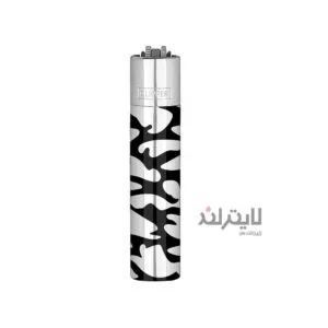 فندک گازی کلیپر مدل Reusable Camouflage Silver