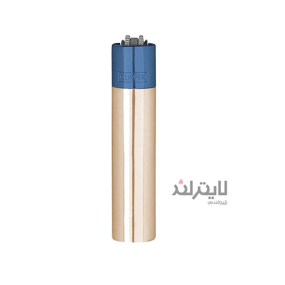 فندک گازی کلیپر مدل Horizons-blue rose gold 1 فندک گازی کلیپر مدل Horizons