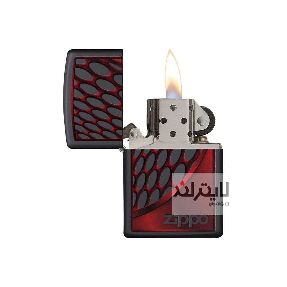 فندک زیپو مدل Red & Chrome کد 218 2 فندک زیپو مدل Red & Chrome کد 218 - Image 2