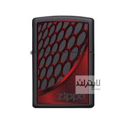 فندک زیپو مدل Red & Chrome کد 218