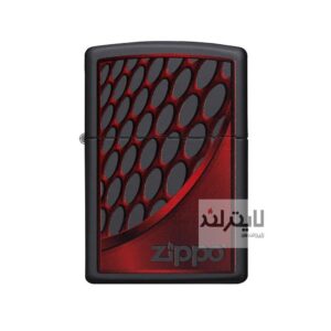 فندک زیپو مدل Red & Chrome کد 218