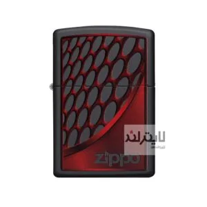 فندک زیپو مدل Red & Chrome کد 218