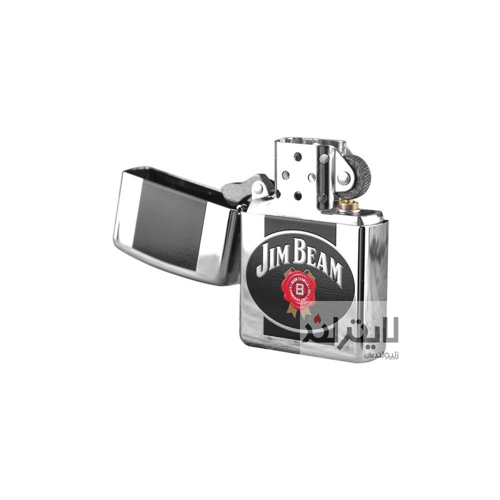 فندک زیپو مدل Jim Beam High Polish Chrome کد 28071 2 فندک زیپو مدل Jim Beam High Polish Chrome کد 28071 - Image 2