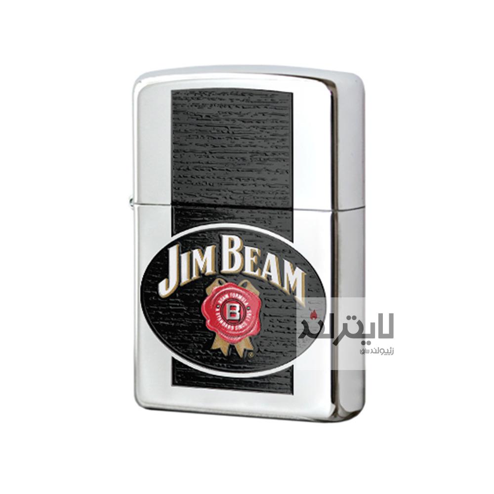 فندک زیپو مدل Jim Beam High Polish Chrome کد 28071 1 فندک زیپو مدل Jim Beam High Polish Chrome کد 28071