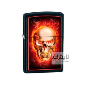 فندک زیپو مدل Burning Skull کد 28307