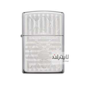 فندک زیپو مدل Playboy Bunny Logo High Polish Chrome کد 29509