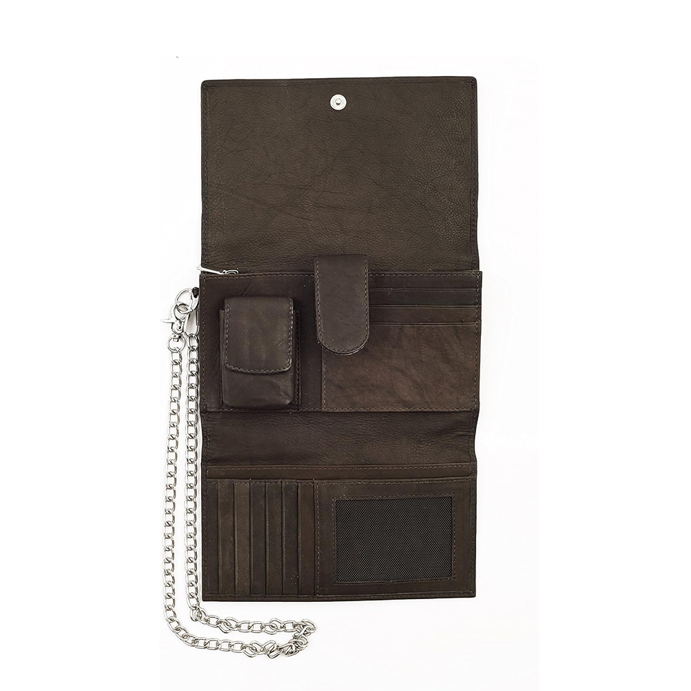 کیف زیپو مدل Mocha Leather Biker Wallet With Metal Chain کد 2005129 3 کیف زیپو مدل Mocha Leather Biker Wallet With Metal Chain کد 2005129 - Image 3