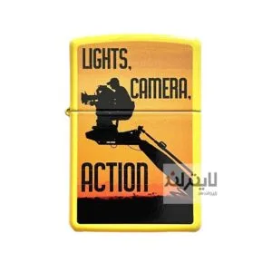 فندک زیپو مدل Camera Man on a Yellow Zippo کد 24839