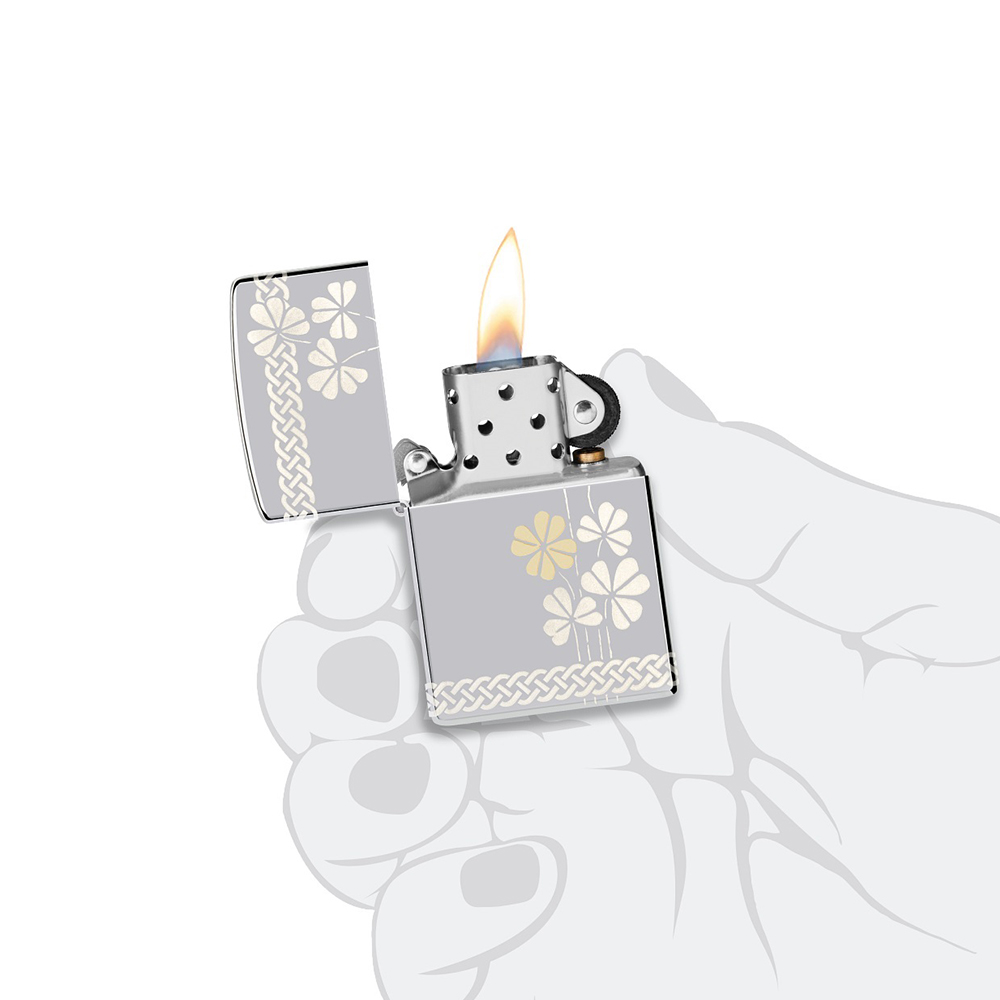 فندک زیپو مدل Clover Design کد 48586 4 فندک زیپو مدل Clover Design کد 48586 - Image 4