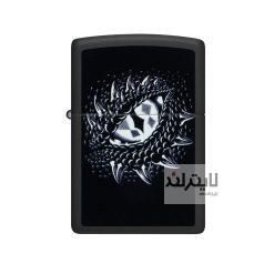 فندک زیپو Black Light Dragon Eye Design کد 48608