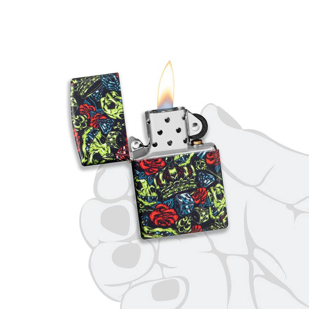 فندک زیپو Skull Crown Design کد 49696 4 فندک زیپو Skull Crown Design کد 49696 - Image 4