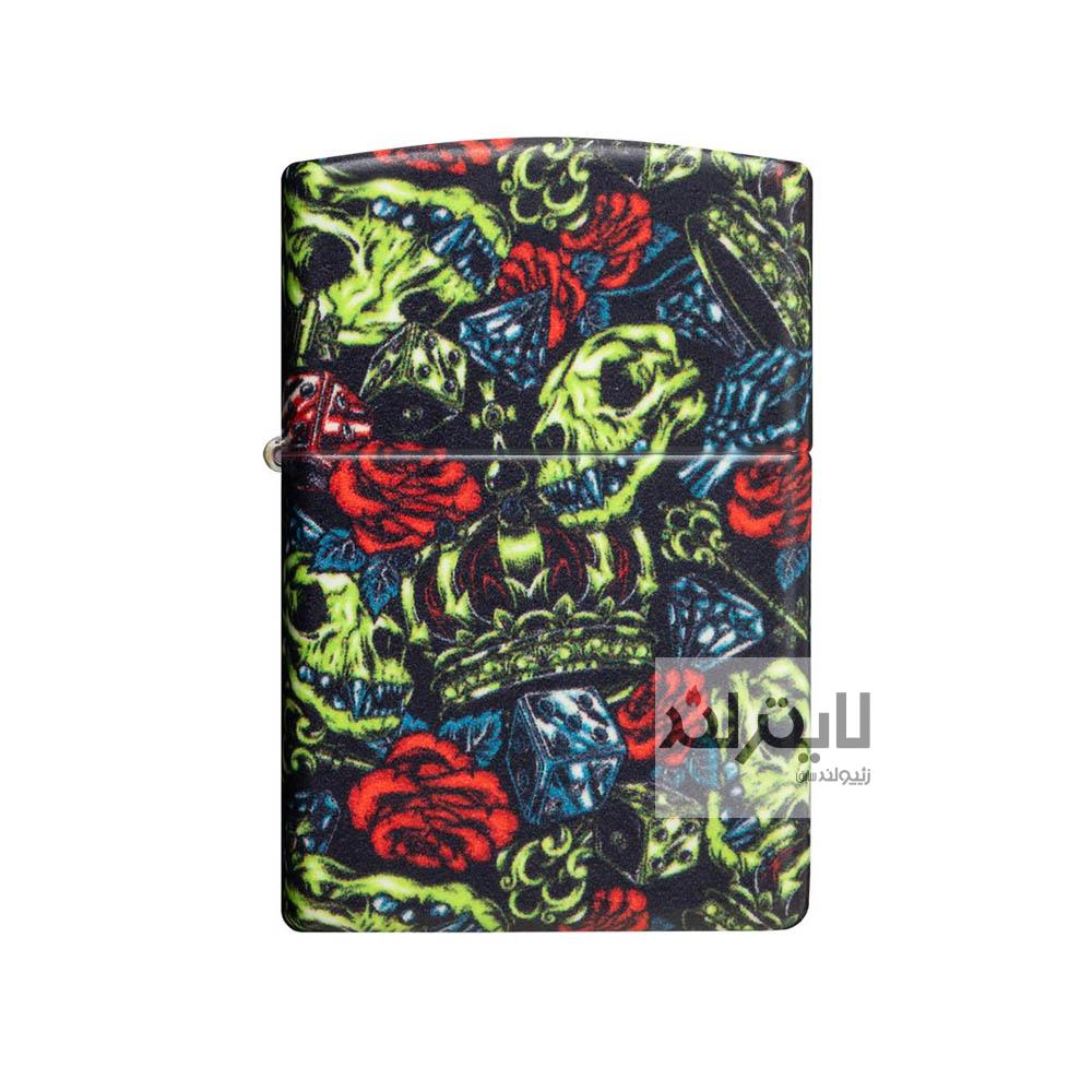 فندک زیپو Skull Crown Design کد 49696 1 فندک زیپو Skull Crown Design کد 49696