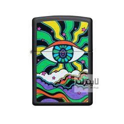 فندک زیپو Black Light Eye Design کد49699