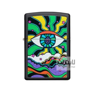 فندک زیپو Black Light Eye Design کد49699