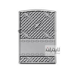 فندک زیپو مدل Armor Diamond Plate Chain Design کد 167