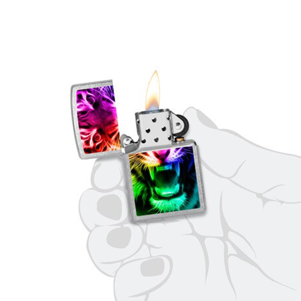 فندک زیپو مدل Rainbow Tiger کد 207 3 فندک زیپو مدل Rainbow Tiger کد 207 - Image 3