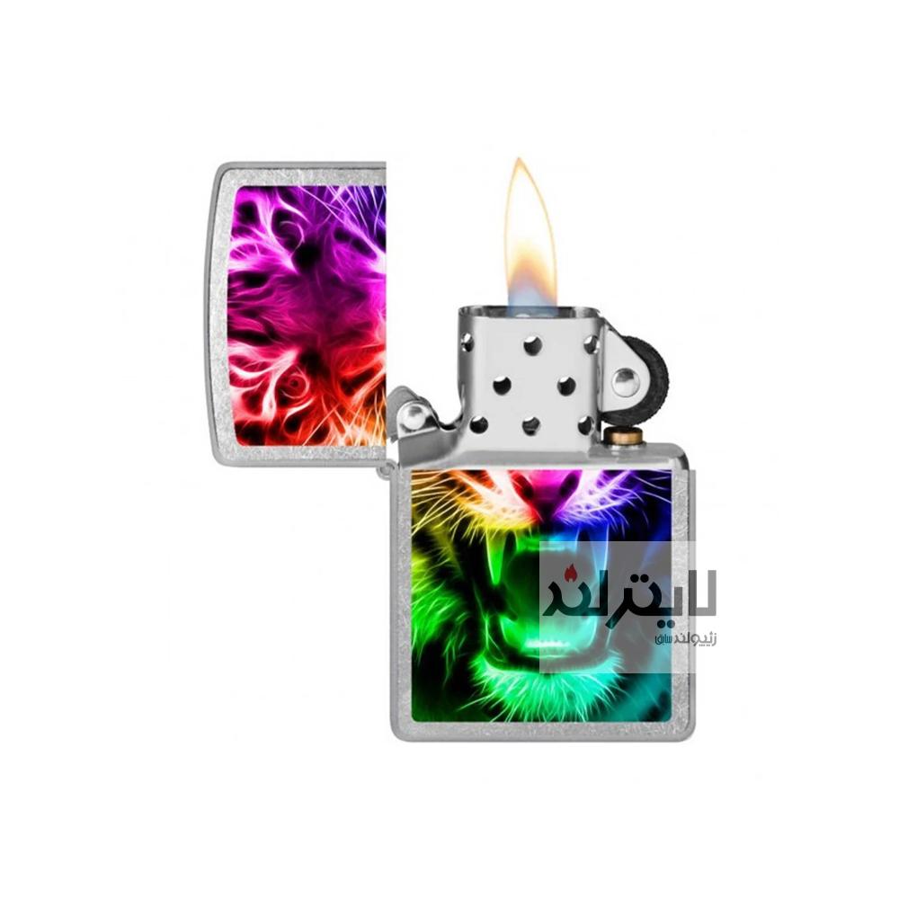 فندک زیپو مدل Rainbow Tiger کد 207 2 فندک زیپو مدل Rainbow Tiger کد 207 - Image 2