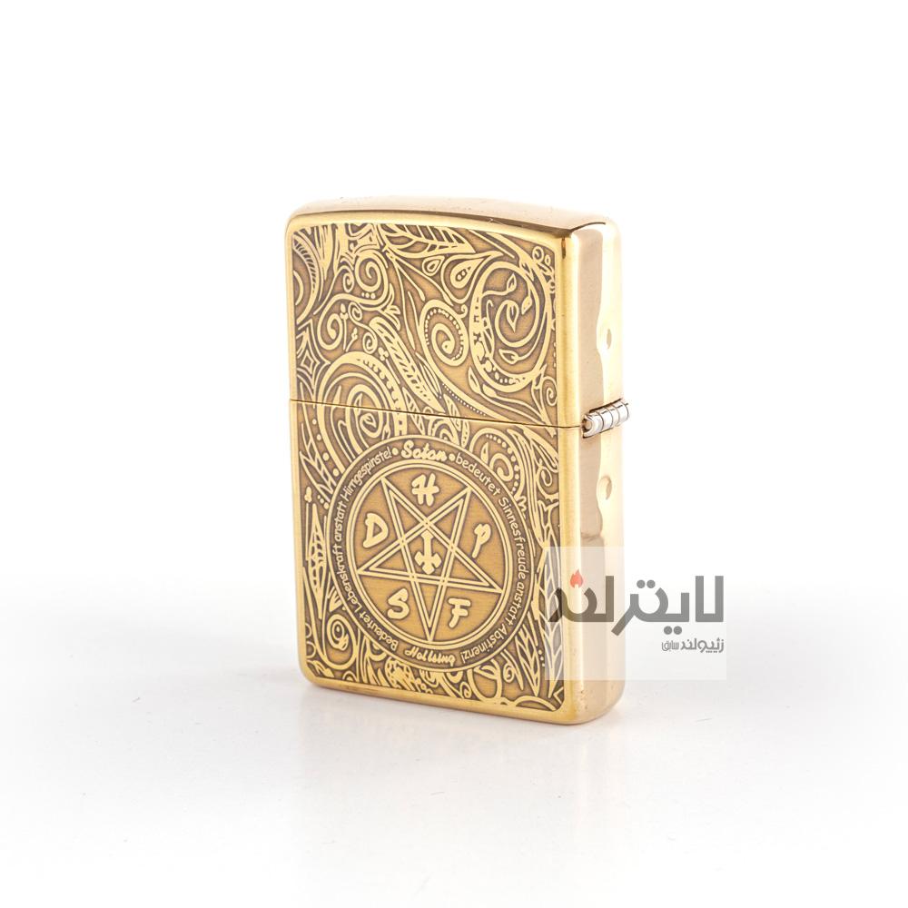 فندک زیپو مدل Brushed Brass CT135 کد 204b 2 فندک زیپو مدل Brushed Brass CT135 کد 204b - Image 2