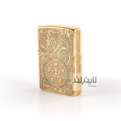 فندک زیپو مدل Brushed Brass CT135 کد 204b