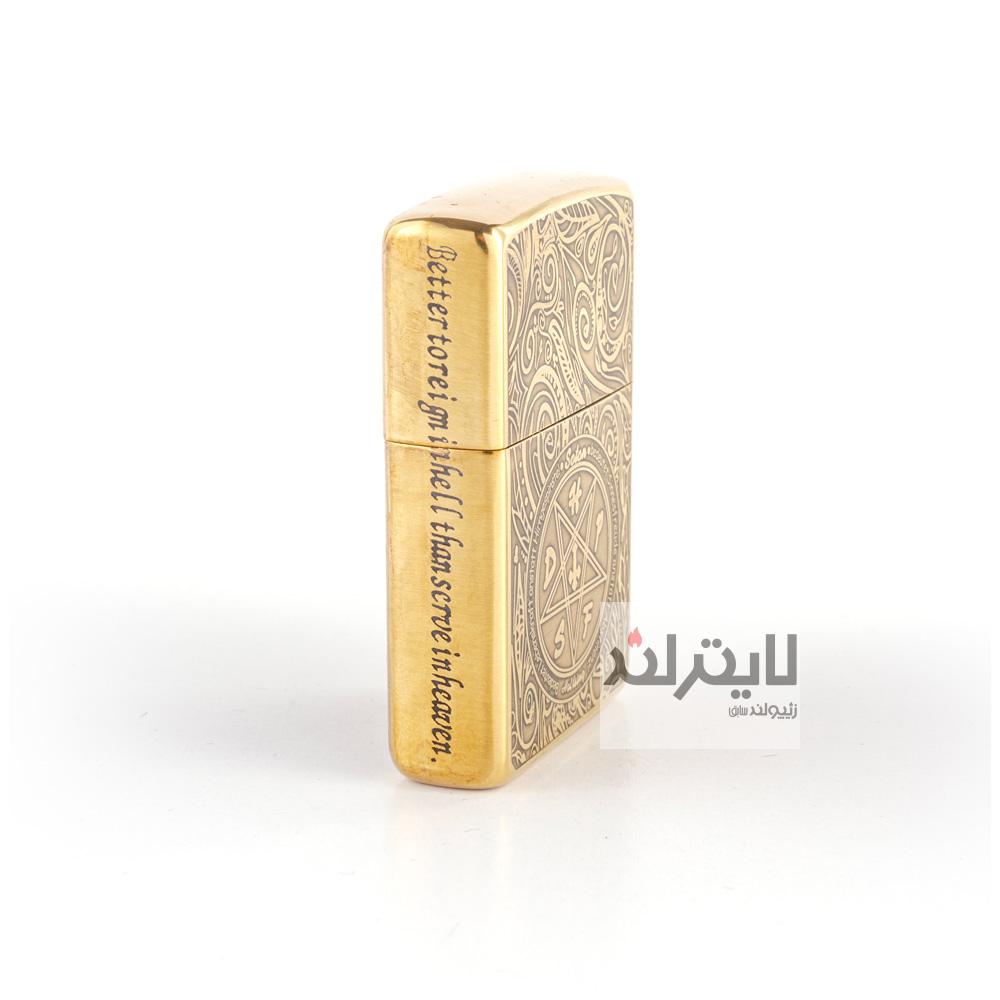 فندک زیپو مدل Brushed Brass CT135 کد 204b 3 فندک زیپو مدل Brushed Brass CT135 کد 204b - Image 3