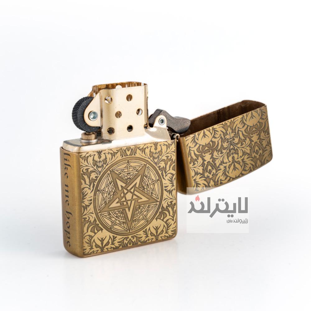 فندک زیپو مدل Brushed Brass CT135-2 کد 204b 3 فندک زیپو مدل Brushed Brass CT135-2 کد 204b - Image 3