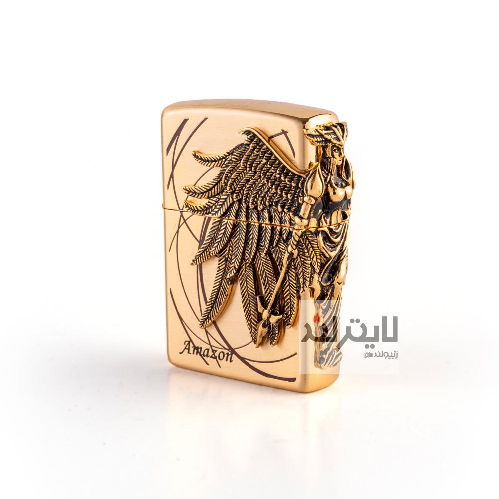 فندک زیپو مدل Brushed Brass Amazon GD کد 204b 2 فندک زیپو مدل Brushed Brass Amazon GD کد 204b - Image 2