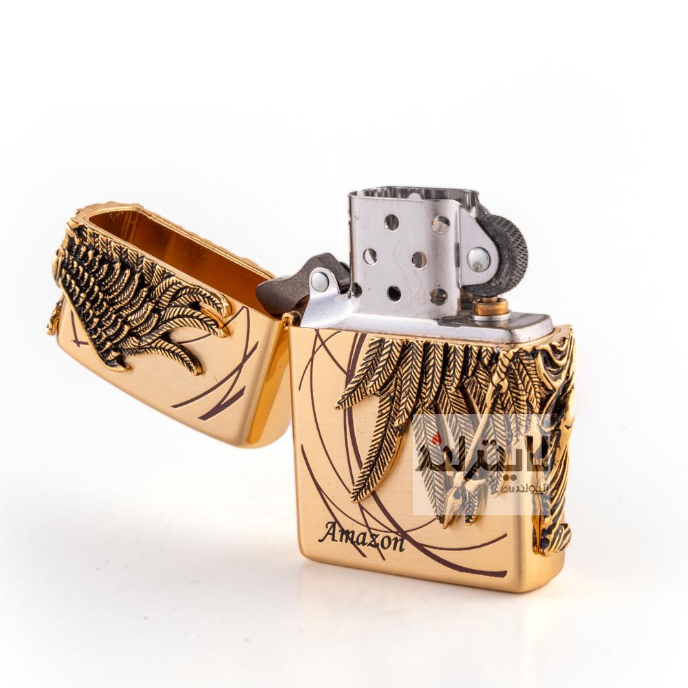 فندک زیپو مدل Brushed Brass Amazon GD کد 204b 5 فندک زیپو مدل Brushed Brass Amazon GD کد 204b - Image 5