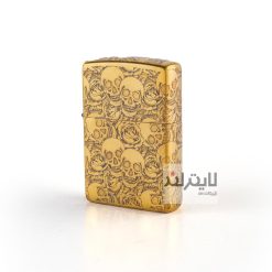 فندک زیپو مدل Brushed Brass CT164 کد 204b