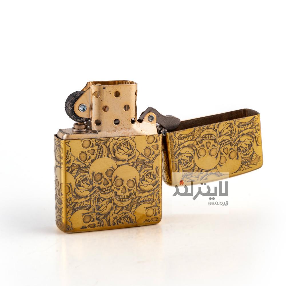 فندک زیپو مدل Brushed Brass CT164 کد 204b 4 فندک زیپو مدل Brushed Brass CT164 کد 204b - Image 4