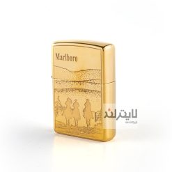 فندک زیپو مدل Brushed Brass CT022 کد 204b