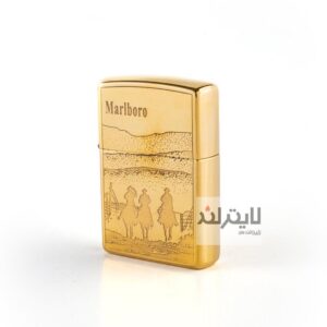 فندک زیپو مدل Brushed Brass CT022 کد 204b