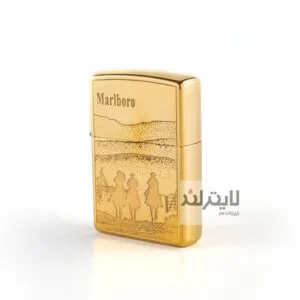 فندک زیپو مدل Brushed Brass CT022 کد 204b