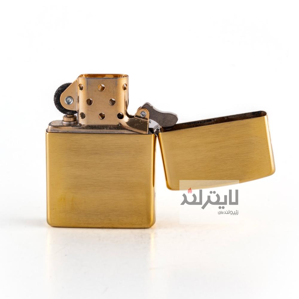 فندک زیپو مدل Brushed Brass CT022 کد 204b 4 فندک زیپو مدل Brushed Brass CT022 کد 204b - Image 4