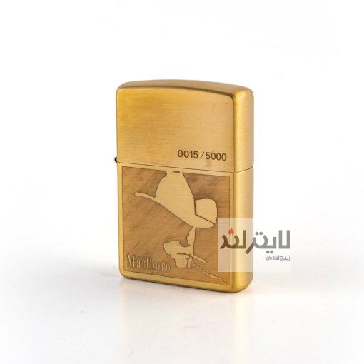 فندک زیپو مدل Brushed Brass CT028 کد 204b