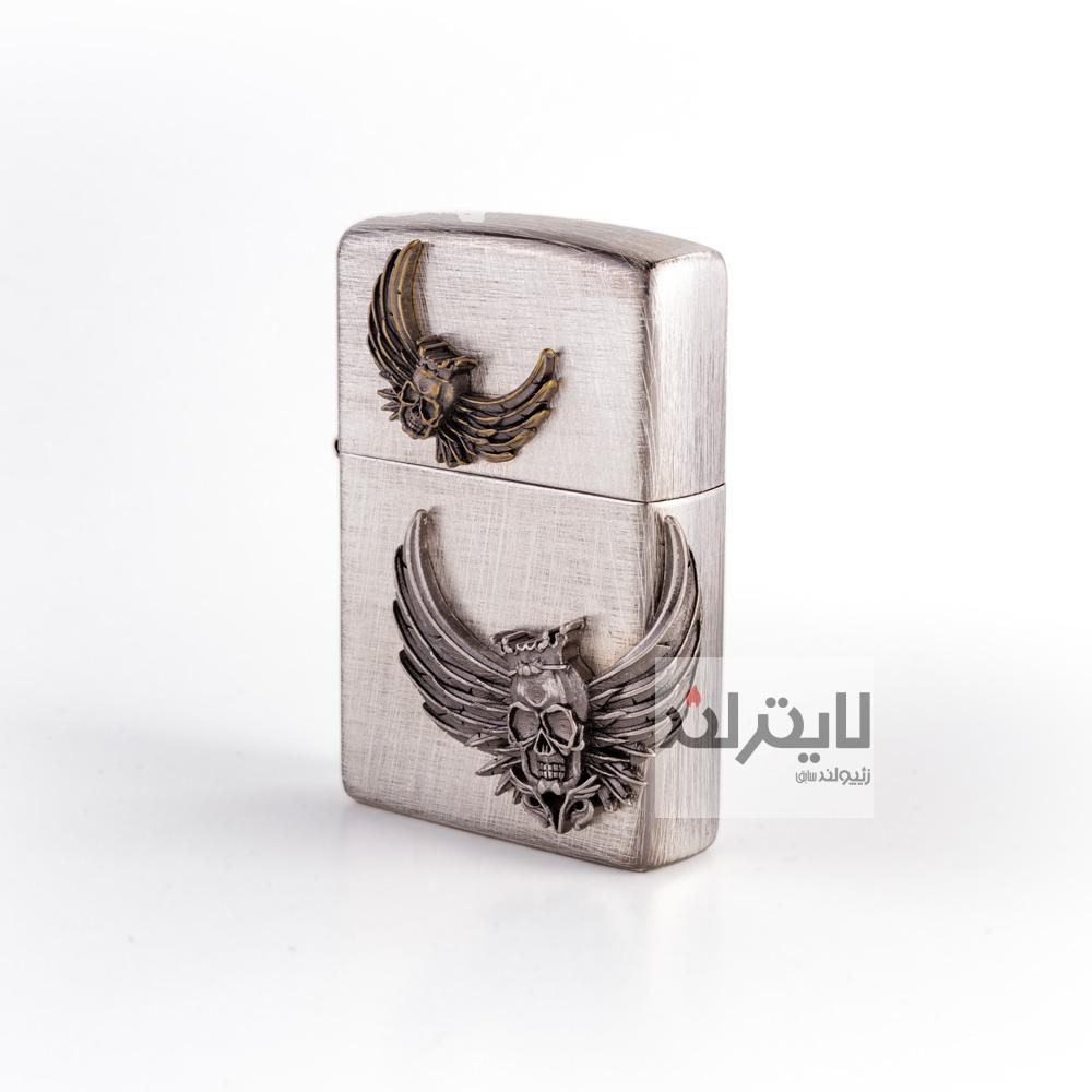 فندک زیپو مدل Crown Skull SI 1 فندک زیپو مدل Crown Skull SI