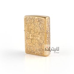 فندک زیپو مدل Brushed Brass CT081 کد 204b