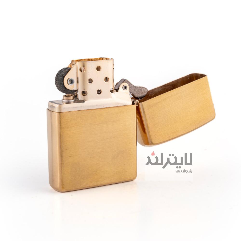 فندک زیپو مدل Brushed Brass CT140 کد 204b 4 فندک زیپو مدل Brushed Brass CT140 کد 204b - Image 4