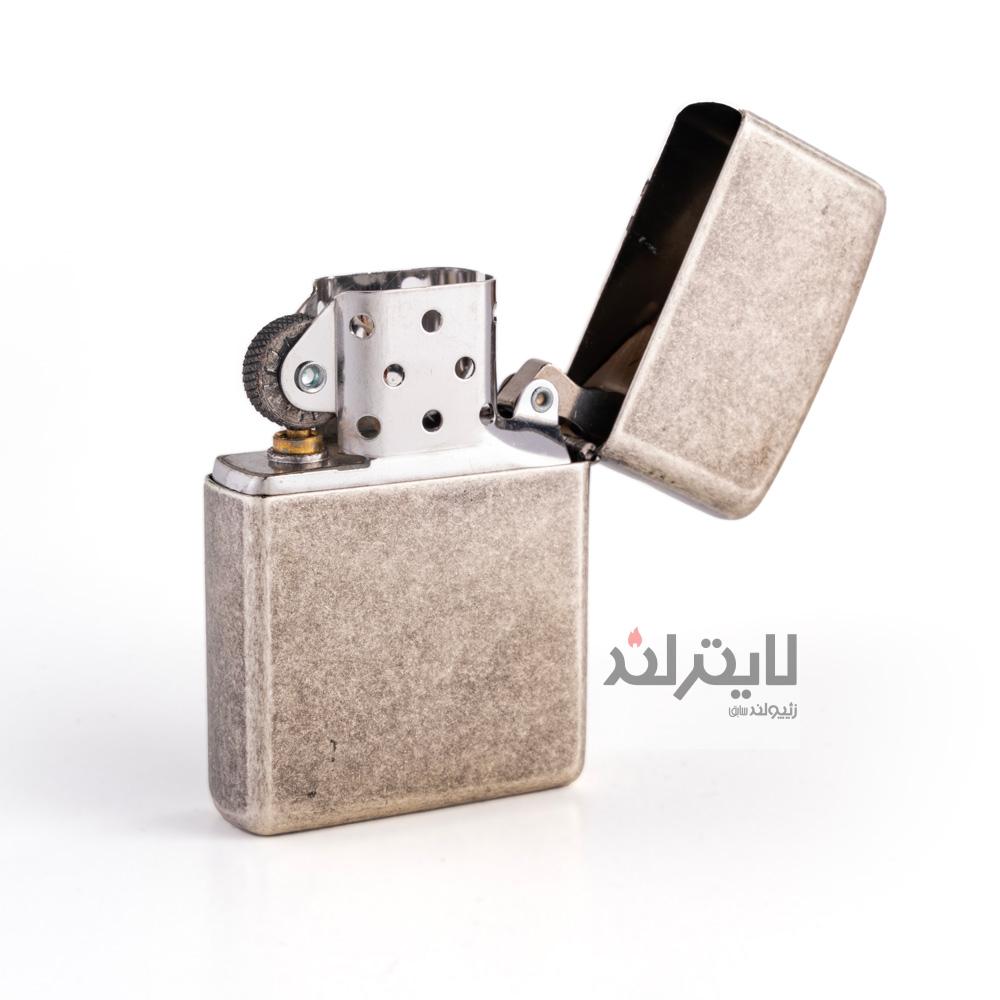 فندک زیپو مدل Classic Antique Silver Plate Marlboro 1 Side کد 121fb 4 فندک زیپو مدل Classic Antique Silver Plate Marlboro 1 Side کد 121fb - Image 4