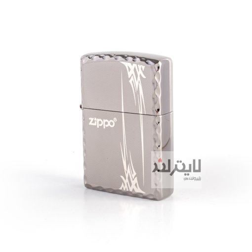 فندک زیپو مدل Tribal 4 silver 2081 S