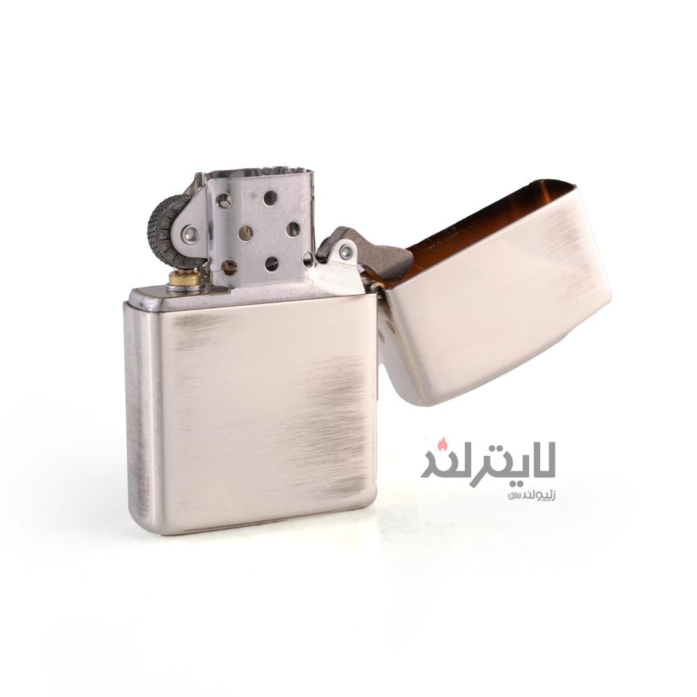 فندک زیپو مدل Blue Stone Antique Silver Plate 4 فندک زیپو مدل Blue Stone Antique Silver Plate - Image 4