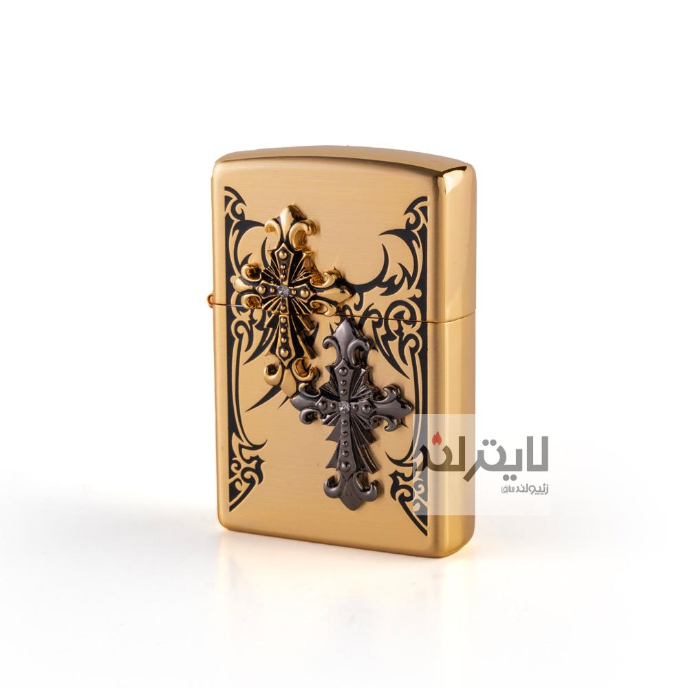 فندک زیپو مدل T Cross EMB GD 2442 1 فندک زیپو مدل T Cross EMB GD 2442