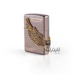 فندک زیپو مدل Love Wings 1 BK 2403